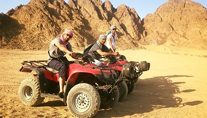 Quad Biking With Camel Ride & Beduin Dinner 4 in One